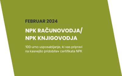 Usposabljanje za NPK Knjigovodja/Računovodja