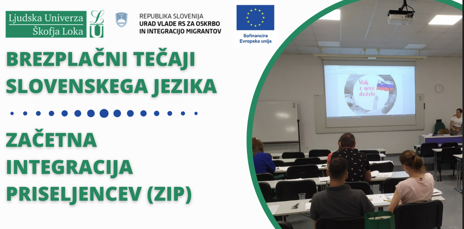 Vpisujemo v tečaje slovenščine po programu Začetna integracija priseljencev-ZIP